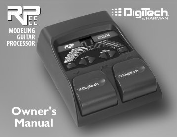 Digitech Rp 1 User Manual